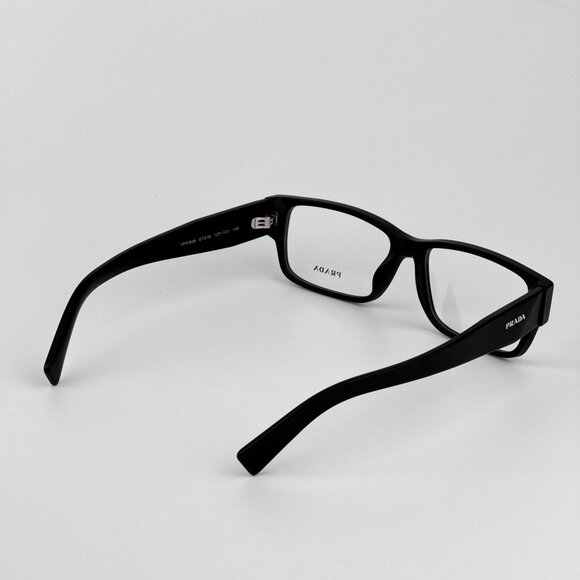 Prada PRB09V Eyeglasses – Matte Black Rectangle Frame | Model 12P1O1 - Picture 5 of 10